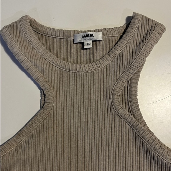 Agolde Ribbed Tank Top - XS - Picture 2 of 5